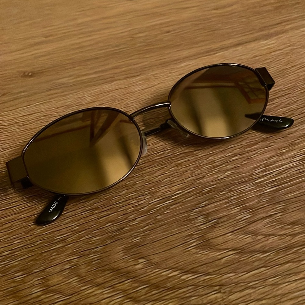 Free People Little Secret Round Sunglasses